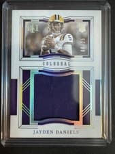 Jayden Daniels 2024 Panini National Treasures Collegiate Colossal Materials card