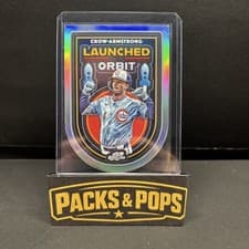 Pete Crow-Armstrong 2025 Topps Cosmic Chrome Launched into Orbit card