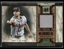 2025 Topps Museum Collection Meaningful Material Relics Matt Olson #MMR-MO card