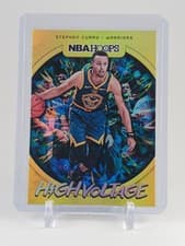 Stephen Curry 2019 Panini Hoops High Voltage card
