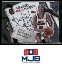 Joyce Edwards 2024-25 Bowman University Chrome College Rule Playbook card