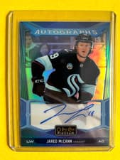 Jared McCann 2024-25 O-Pee-Chee Platinum Blue Rainbow Autographs card