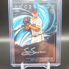 2025 Topps Inception Rookie & Emerging Stars Autographs Spencer Schwellenbach #RESA-SS card
