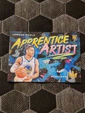 Jordan Poole 2019 Panini Court Kings Apprentice Artists card