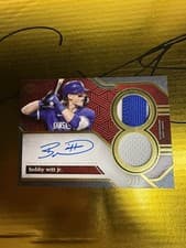 2025 Topps Diamond Icons Autographed Jumbo Patches Bobby Witt Jr. #AJP-BWJ card