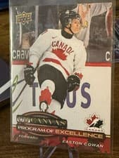 2025-26 Upper Deck UD Canvas Program of Excellence Easton Cowan #C-262 card