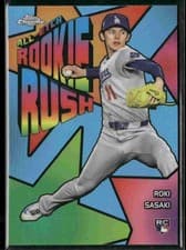 2025 Topps Chrome All-Etch Rookie Rush Roki Sasaki #CERR-10 card