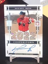 2025 Panini Impeccable Cooperstown Signatures David Ortiz #4 card