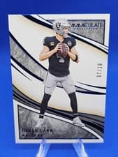 Derek Carr 2020 Panini Immaculate Collection card