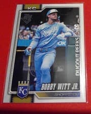 2026 Topps Dugout Peeks Bobby Witt Jr. #205 card