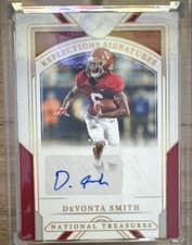 2025 Panini National Treasures Collegiate Reflections Signatures DeVonta Smith #11 card