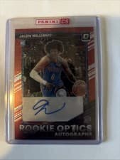 Jalen Williams 2022 Panini Donruss Optic Rookie Autographs card