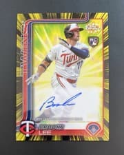 2025 Topps Chrome Radiating Rookie Autographs Brooks Lee #RRA-BL card