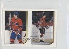 Mike McPhee, Steve Larmer 1986 O-Pee-Chee Sticker card