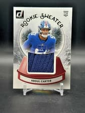 Abdul Carter 2025 Donruss Rookie Holiday Sweater card