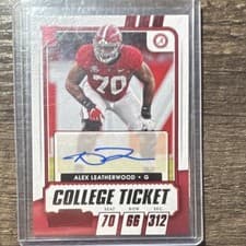 Alex Leatherwood 2021 Panini Contenders Draft Picks card