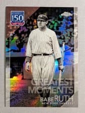 Babe Ruth 2019 Topps Complete Set Chrome Greatest Card Reprints card