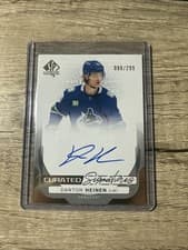 2024-25 SP Authentic Curated Signatures Danton Heinen #SPC-DH card