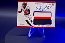 2025 Panini National Treasures Crossover Rookie Patch Autographs Tez Johnson #22 card