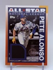 2025 Topps 1990 Topps Baseball All-Star Relics Pete Alonso #90ASR-PA card