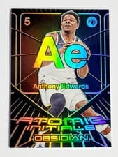 2024-25 Panini Obsidian Atomic Initials Anthony Edwards #17 card