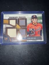2025 Topps Museum Collection Single Player Primary Pieces Quad Relics Jung HOO Lee #SPPQ-JHL card
