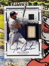 2025 Panini Impeccable Lumber Signatures Joe Carter #2 card