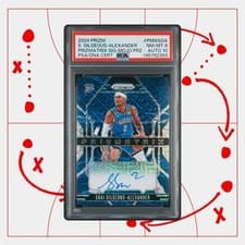 2024-25 Panini Prizm Prizmatrix Signatures Shai Gilgeous-Alexander #PMX-SGA card
