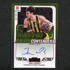 2025-26 Panini Contenders EuroLeague MVP Contenders Autographs Jan Vesely #2 card