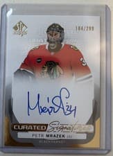 2024-25 SP Authentic Curated Signatures Petr Mrazek #SPC-PM card