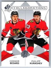 2024-25 SP Authentic Collaborations Connor Bedard/Philipp Kurashev #C-25 card