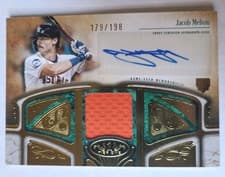 2026 Topps Tier One Autographed Tier One Relics Jacob Melton #AT1R-JME card