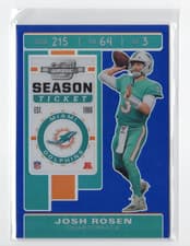 Josh Rosen 2019 Panini Contenders Optic card