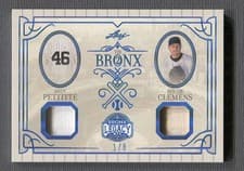 2025 Leaf Bronx Legacy The Bronx 2 Andy Pettitte / Roger Clemens #B2-1 card