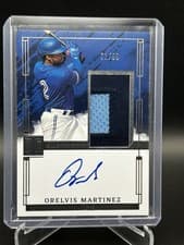 2024 Panini Impeccable Elegance Prospect Jersey Autographs Orelvis Martinez #EPJ-OM card