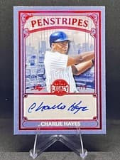 2025 Leaf Bronx Legacy Penstripes Charlie Hayes #P-CH1 card