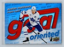 Auston Matthews 2025 Upper Deck Goal Oriented card