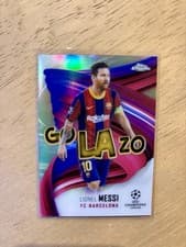 2020 Topps Chrome UEFA Champions League Lionel Messi #GOL-LM