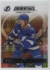 2025-26 Upper Deck Credentials Acetate Ticket Access Yanni Gourde #TA-YG card