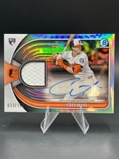 2025 Bowman Chrome Auto Relics Coby Mayo #BCAR-CM card