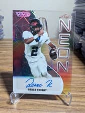 2025 Leaf Vivid Neon Autographs Deuce Knight #NA-DK1 card