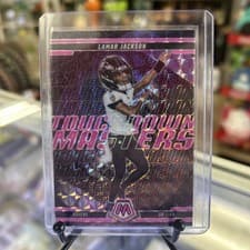 Lamar Jackson 2025 Panini Mosaic Touchdown Masters card
