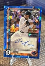 2025 Topps Chrome Update Sapphire Chrome Sapphire Autographs Jace Jung #USA-JJ card