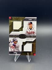 2025 Topps Tier One Dual Player Relics Andruw Jones / Chipper Jones #DPR-JJ card
