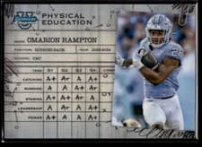 2024 Bowman University Chrome Physical Education Set Omarion Hampton #PE-10 card