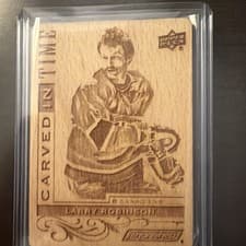 2024-25 Upper Deck Engrained Icons Carved in Time Larry Robinson #CT-LR card