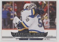2025-26 Tim Hortons Collectors Series Monumental Moments Jordan Binnington #MM-13 card