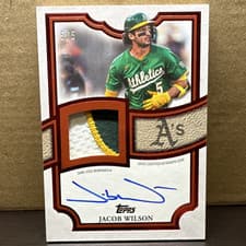 2026 Topps Topps Flagship Autograph Patch Jacob Wilson #TFAP2-JWI card