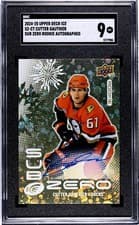 Cutter Gauthier 2024-25 Upper Deck Ice Sub Zero Rookies Blue Auto card
