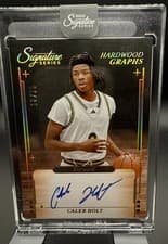 2025-26 Panini Signature Series Hardwood Graphs Caleb Holt #12 card
